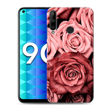 Силиконовый чехол на Huawei Honor 9C с принтом Цветы розы Силиконовый чехол на Huawei Honor 9C с принтом Цветы розы
