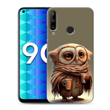 Силиконовый чехол на Huawei Honor 9C с принтом Сова Силиконовый чехол на Huawei Honor 9C с принтом Сова