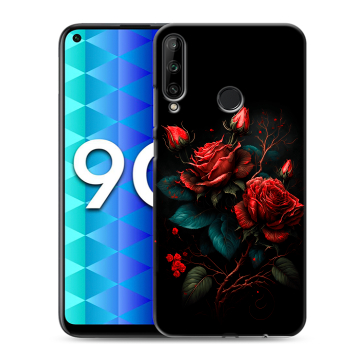 Силиконовый чехол на Huawei Honor 9C с принтом Розы красные