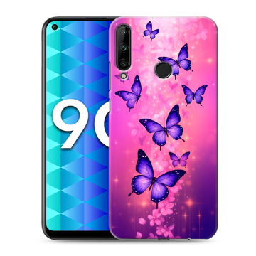 Силиконовый чехол на Huawei Honor 9C с принтом Бабочки