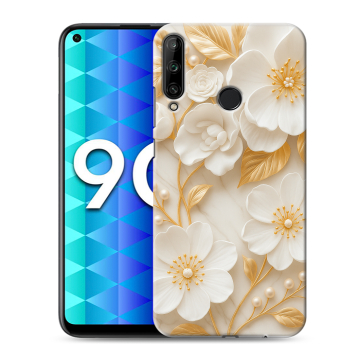 Силиконовый чехол на Huawei Honor 9C с принтом Цветы