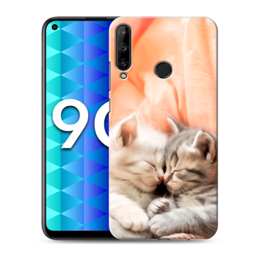 Силиконовый чехол на Huawei Honor 9C с принтом Котята