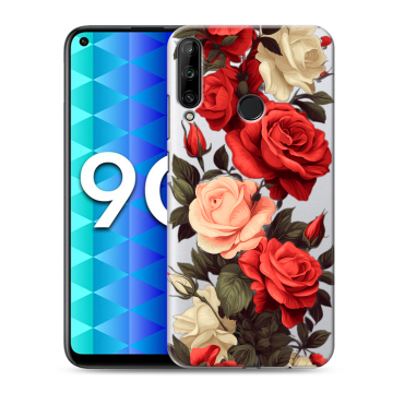 Силиконовый чехол на Huawei Honor 9C с принтом Розы