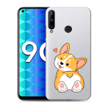 Силиконовый чехол на Huawei Honor 9C с принтом Корги