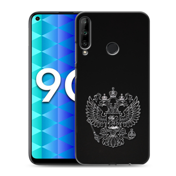 Силиконовый чехол на Huawei Honor 9C с принтом Герб России