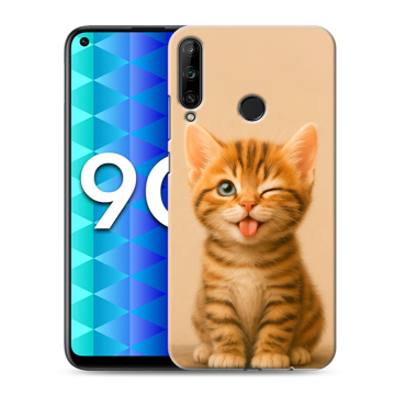 Силиконовый чехол на Huawei Honor 9C с принтом котенок Силиконовый чехол на Huawei Honor 9C с принтом котенок