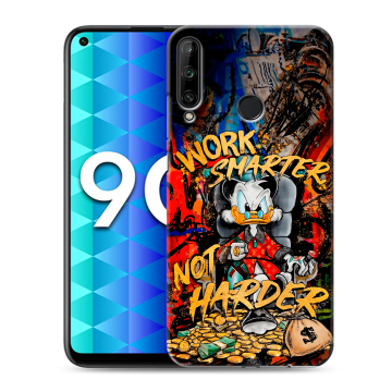 Силиконовый чехол на Huawei Honor 9C с принтом Дональд Дак Деньги