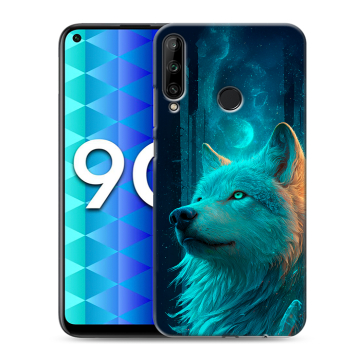 Силиконовый чехол на Huawei Honor 9C с принтом бабочки саккура