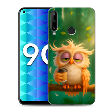 Силиконовый чехол на Huawei Honor 9C с принтом сова