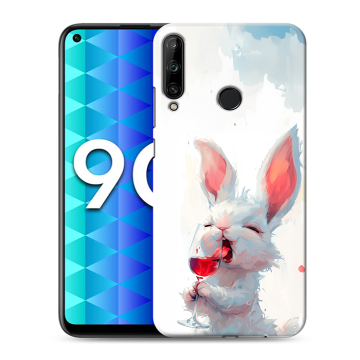 Силиконовый чехол на Huawei Honor 9C с принтом кролик зайчик
