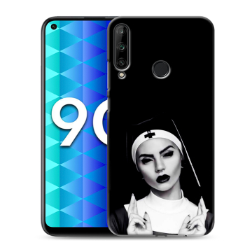 Силиконовый чехол на Huawei Honor 9C с принтом монашка