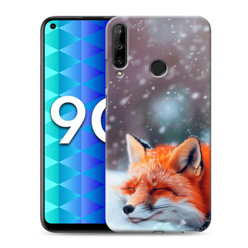 Силиконовый чехол на Huawei Honor 9C с принтом лиса