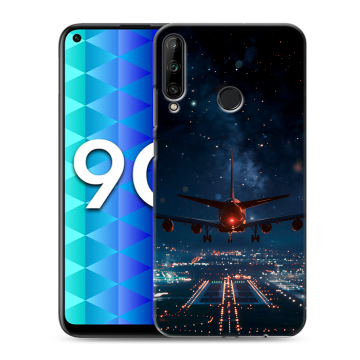 Силиконовый чехол на Huawei Honor 9C с принтом самолет