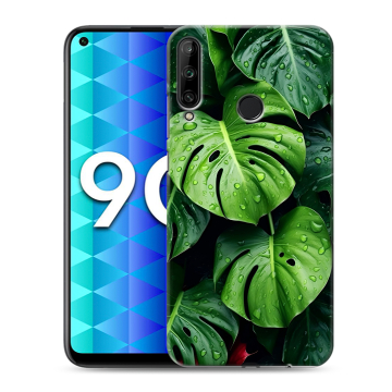 Силиконовый чехол на Huawei Honor 9C с принтом Листья