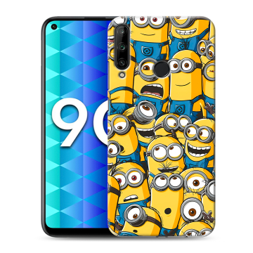 Силиконовый чехол на Huawei Honor 9C с принтом Миньоны