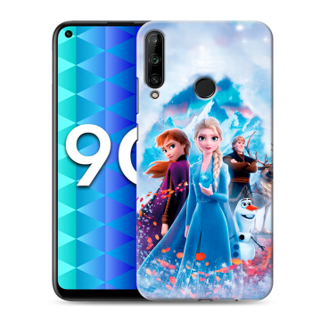 Силиконовый чехол на Huawei Honor 9C с принтом Холодное сердце Frozen