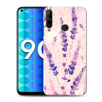 Силиконовый чехол на Huawei Honor 9C с принтом цветы лаванда