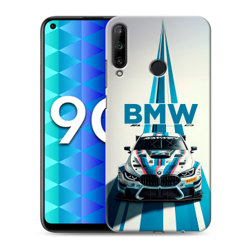 Силиконовый чехол на Huawei Honor 9C с принтом БМВ BMW Силиконовый чехол на Huawei Honor 9C с принтом БМВ BMW