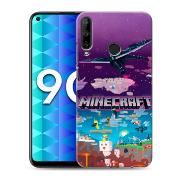 Силиконовый чехол на Huawei Honor 9C с принтом Майнкрафт Minecraft Силиконовый чехол на Huawei Honor 9C с принтом Майнкрафт Minecraft