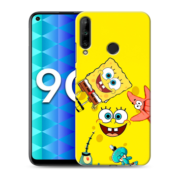 Силиконовый чехол на Huawei Honor 9C с принтом Спанч боб Спанчбоб