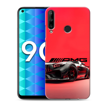 Силиконовый чехол на Huawei Honor 9C с принтом Мерседес Mercedes AMG