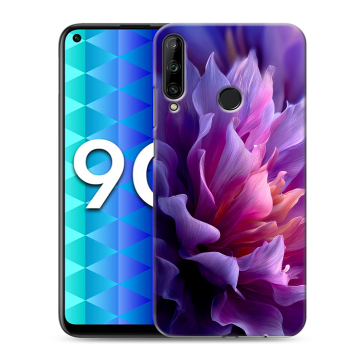 Силиконовый чехол на Huawei Honor 9C с принтом женский цветы