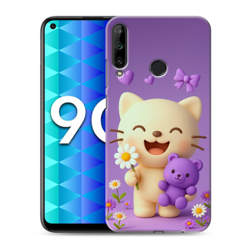 Силиконовый чехол на Huawei Honor 9C с принтом для девочек