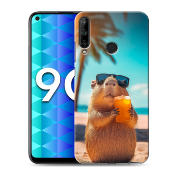 Силиконовый чехол на Huawei Honor 9C с принтом Капибара