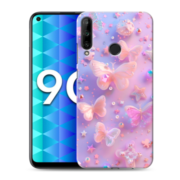 Силиконовый чехол на Huawei Honor 9C с принтом Бабочки