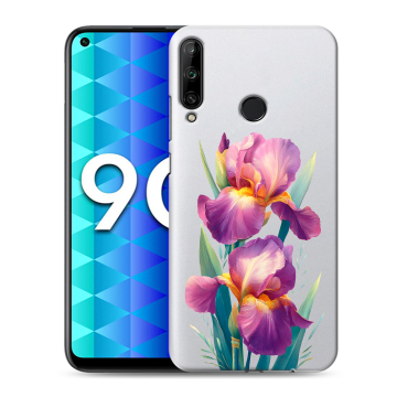 Силиконовый чехол на Huawei Honor 9C с принтом Цветы орхидеи