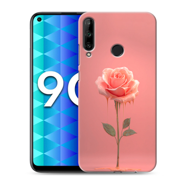 Силиконовый чехол на Huawei Honor 9C с принтом Розовая роза