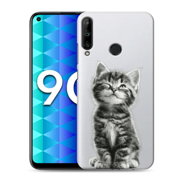 Силиконовый чехол на Huawei Honor 9C с принтом Котенок
