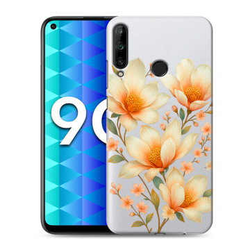 Силиконовый чехол на Huawei Honor 9C с принтом Цветы