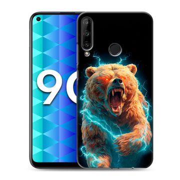 Силиконовый чехол на Huawei Honor 9C с принтом Медведь