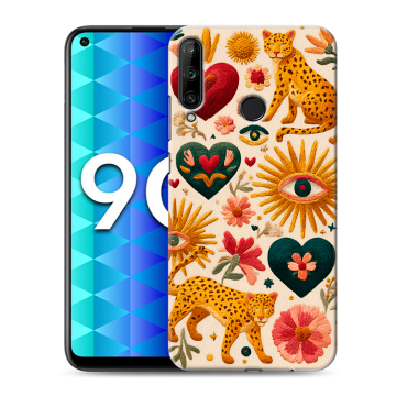 Силиконовый чехол на Huawei Honor 9C с принтом Модный принт