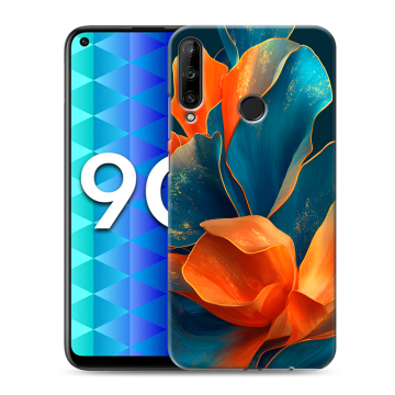 Силиконовый чехол на Huawei Honor 9C с принтом Цветы