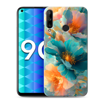 Силиконовый чехол на Huawei Honor 9C с принтом Цветы