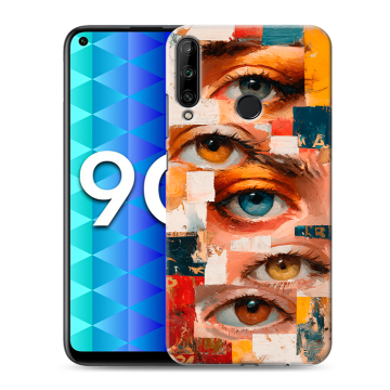 Силиконовый чехол на Huawei Honor 9C с принтом Модный принт