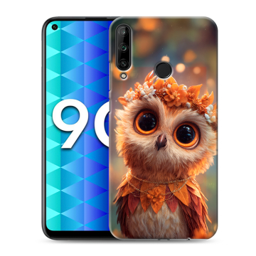 Силиконовый чехол на Huawei Honor 9C с принтом Милая сова