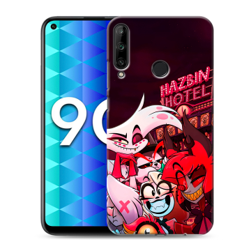 Силиконовый чехол на Huawei Honor 9C с принтом Hazbin Hotel Отель Хазбин