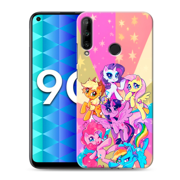 Силиконовый чехол на Huawei Honor 9C с принтом My little pony Дружба чудо