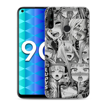Силиконовый чехол на Huawei Honor 9C с принтом Ahegao Ахегао Аниме