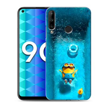 Силиконовый чехол на Huawei Honor 9C с принтом Миньоны