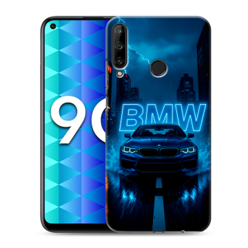 Силиконовый чехол на Huawei Honor 9C с принтом BMW БМВ