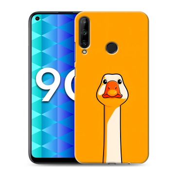 Силиконовый чехол на Huawei Honor 9C с принтом Смешная утка