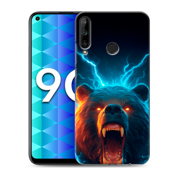 Силиконовый чехол на Huawei Honor 9C с принтом Медведь