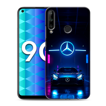 Силиконовый чехол на Huawei Honor 9C с принтом Mercedes Мерседес