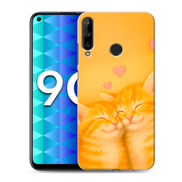 Силиконовый чехол на Huawei Honor 9C с принтом Милые котята