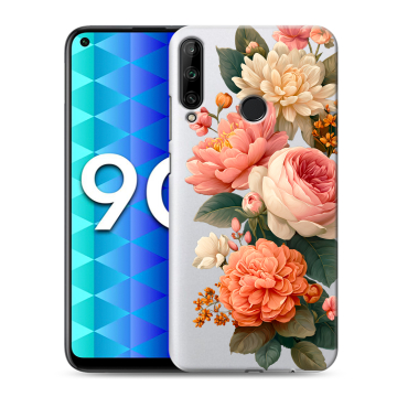 Силиконовый чехол на Huawei Honor 9C с принтом цветы