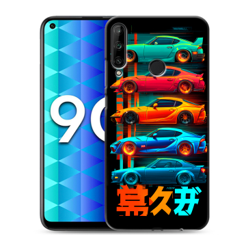 Силиконовый чехол на Huawei Honor 9C с принтом машины тачки